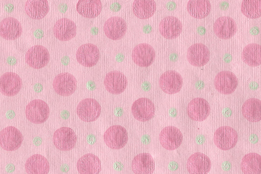 Round & Dots Pattern Cotton Rag Handmade Paper