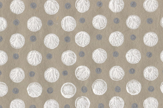 Round & Dots Pattern Cotton Rag Handmade Paper