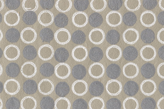 Rings & Rounds Pattern Cotton Rag Handmade Paper
