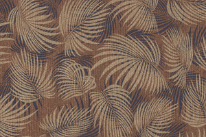 Palm Leaves: Copper & Gold on Ink Blue Black Handmade Paper ~120gsm Set of 5 50X70cm each