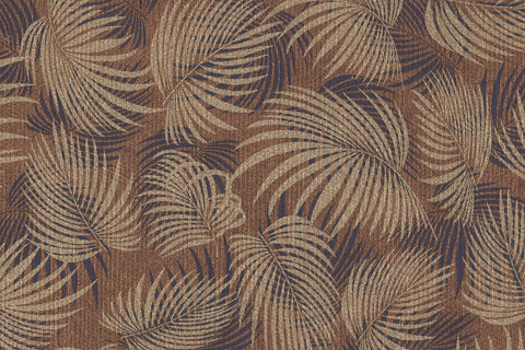 Palm Leaves: Copper & Gold on Ink Blue Black Handmade Paper ~120gsm Set of 5 50X70cm each