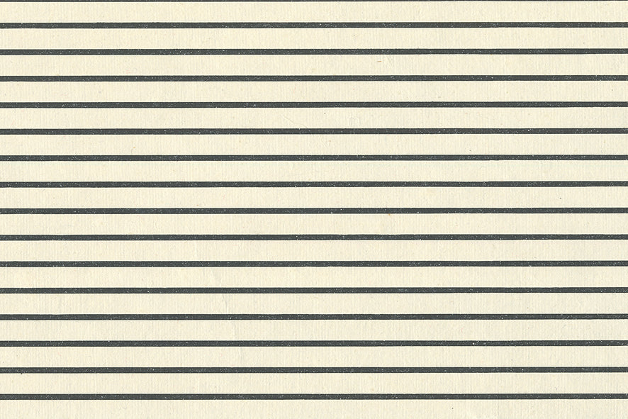 Stripes Black on White Textured Cotton Handmade Paper Online 
