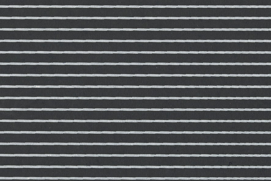 Stripes White on Black Textured Cotton Handmade Paper Online 

