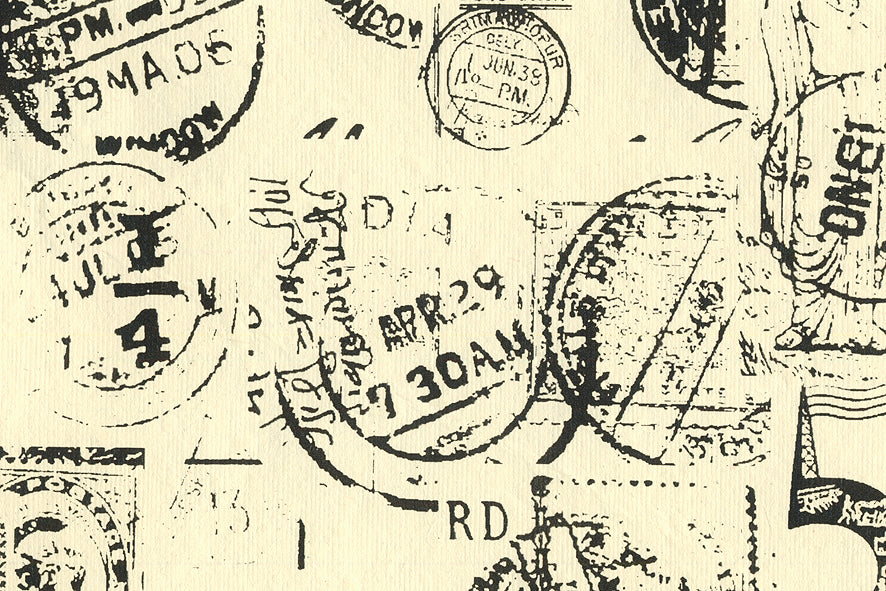 Postal Marks Printed Handmade Recycle Paper Online 
