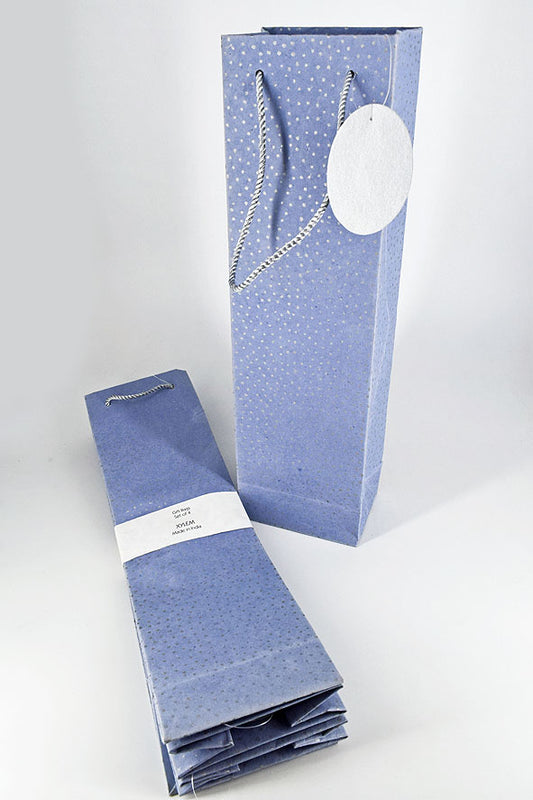 Raidana Dots Blue Handmade Paper Gift Bag Online
