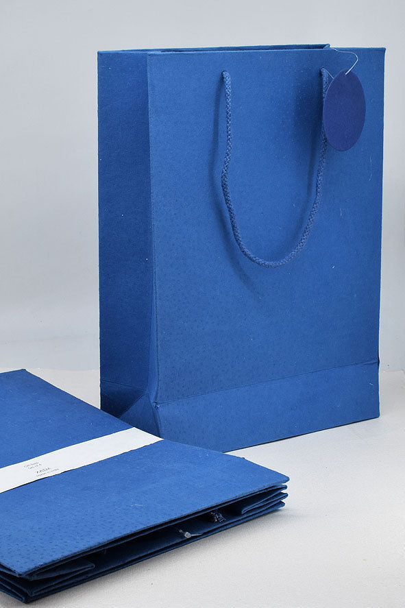 Raidana Dots Blue Gift Bags Large, Set of 4, 14x10