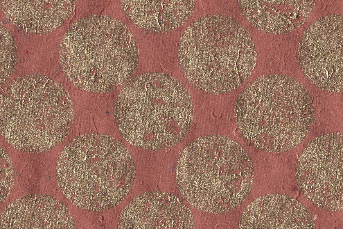 Rounds Print Cotton Rag Handmade Paper