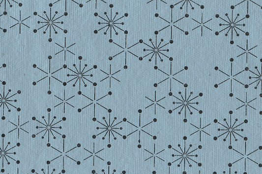 Star Grid Print Cotton Rag Handmade Paper