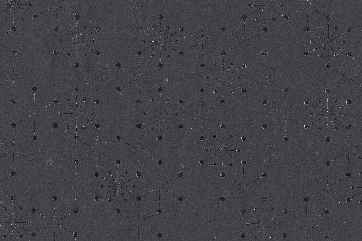 Star Grid Print Cotton Rag Handmade Paper