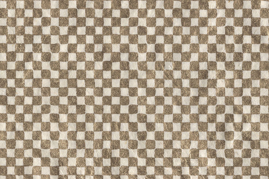 Checker Grid Print Cotton Rag Handmade Paper