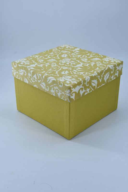 Velvet Damask Square Gift Box