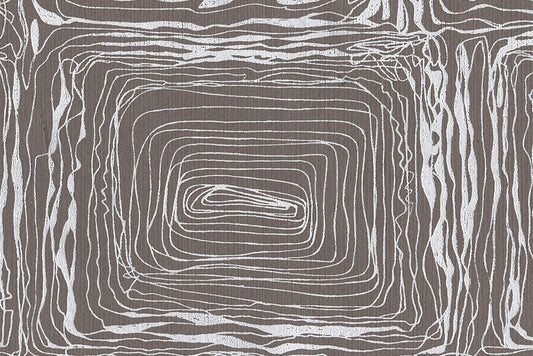 Squiggle Mazes: White on Taupe Stone Handmade Paper ~100gsm Set of 5 50X70cm each