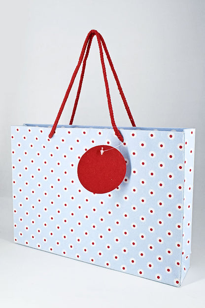 Rakhi Circulars Blue Gift Bags, Set of 4