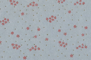 Stars Red & Silver Glitter On Light Blue Handmade Paper Gift Wrap Online