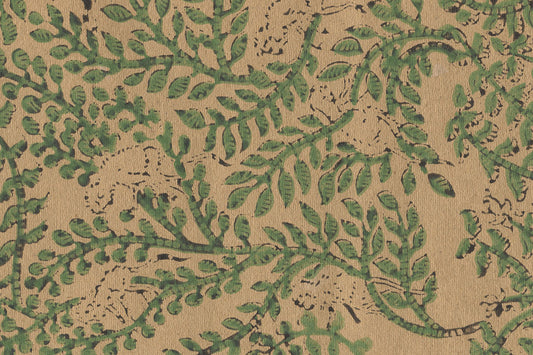 Vines & Monkeys Print Cotton Rag Handmade Paper