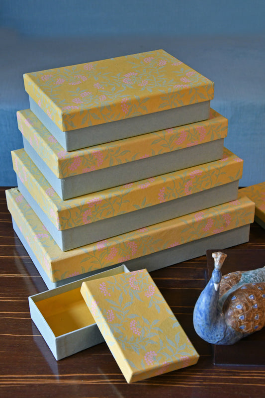 Flower Vines Rectangular Gift Box