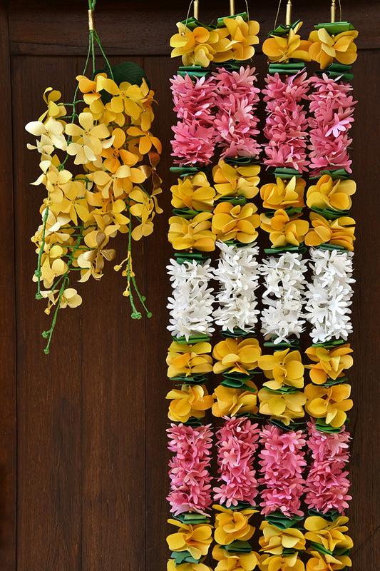 Rajnigandha Paper Flower Garland, Set of 2