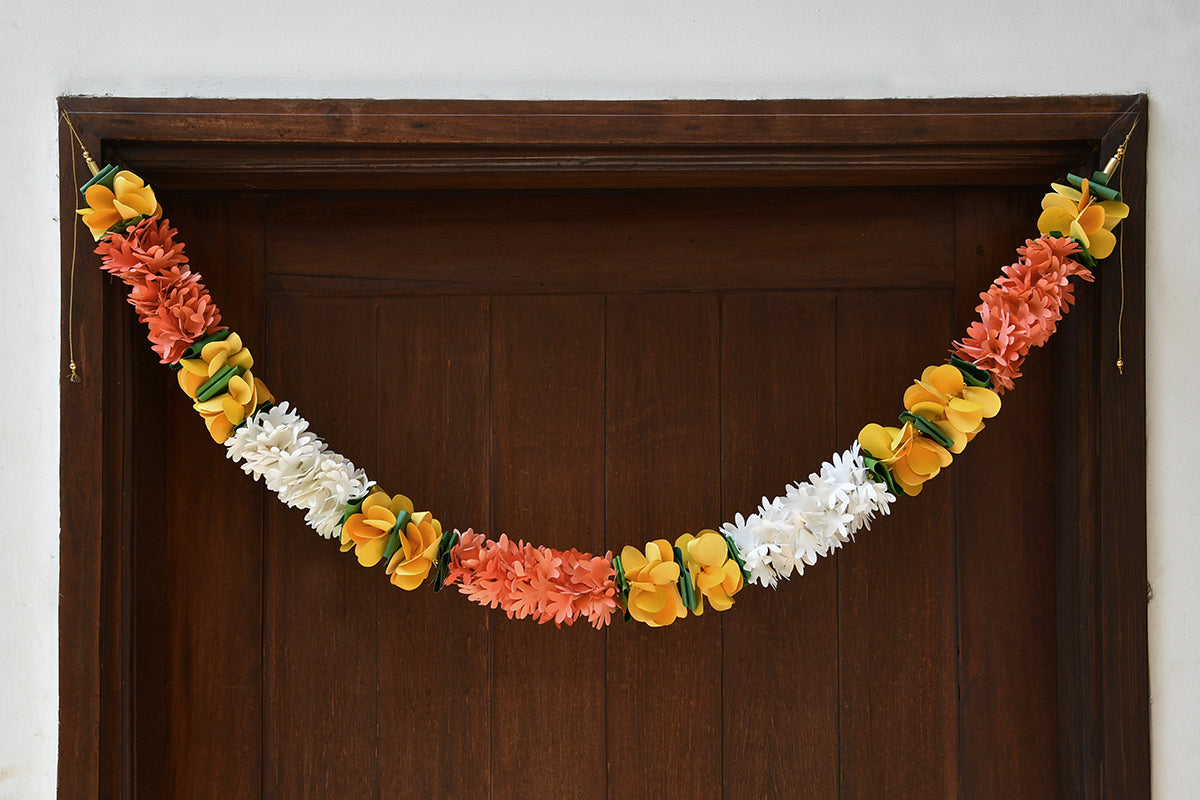 Rajnigandha Paper Flower Garland, Set of 2