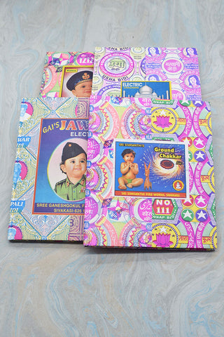 Bidi Wrapper & Firework Label Handmade Hardbound Notebook Online
