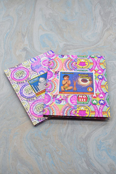 Bidi Wrap & Firework Label Cover Notebook