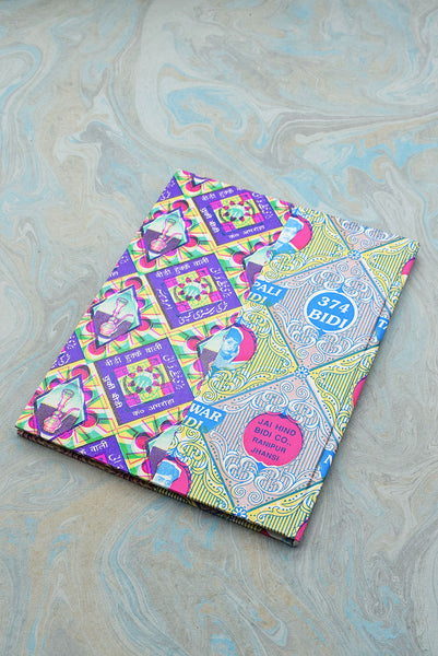 Bidi Wrap & Firework Label Cover Notebook