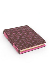 Quilted Cover Coptic Stitch A6 Notebook | Rickshaw Recycle