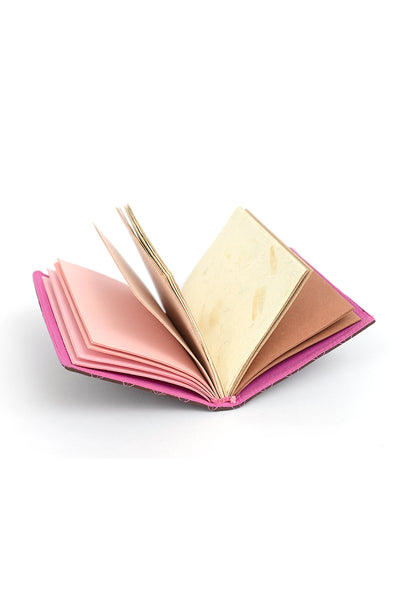 Quilted Cover Coptic Stitch A6 Notebook | Rickshaw Recycle