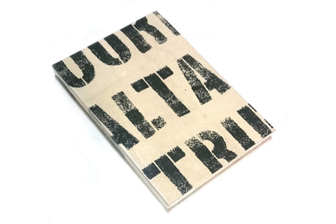Stencil Letter Soft Cover Notebook, A5, Blank pages