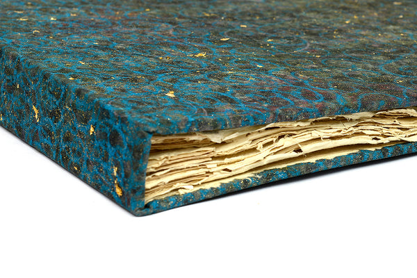 XL Achada & Gold Leaf book Deckle-edged pages | Rickshaw Recycle