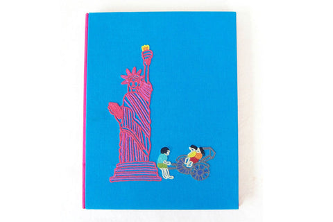 New York B5 Journal Liberty Hand Embroidery | Rickshaw Recycle