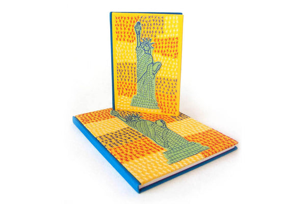 Going to America B5 Journal Liberty Patchwork | Rickshaw Recycle