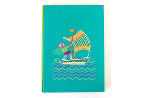 Sailing Vacation A5 Journal Hand Embroidery | Rickshaw Recycle