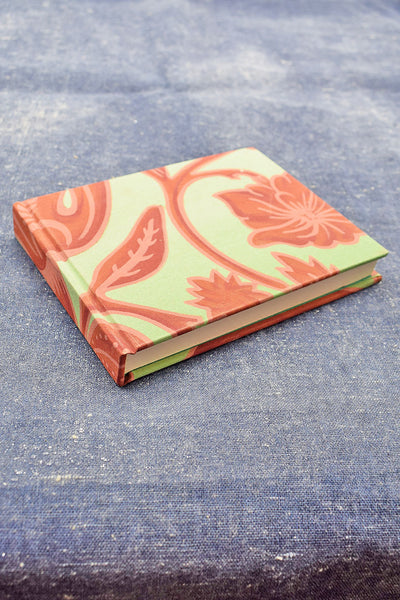 Painted Floral A6 Landscape Handmade Hardbound Notebook Online