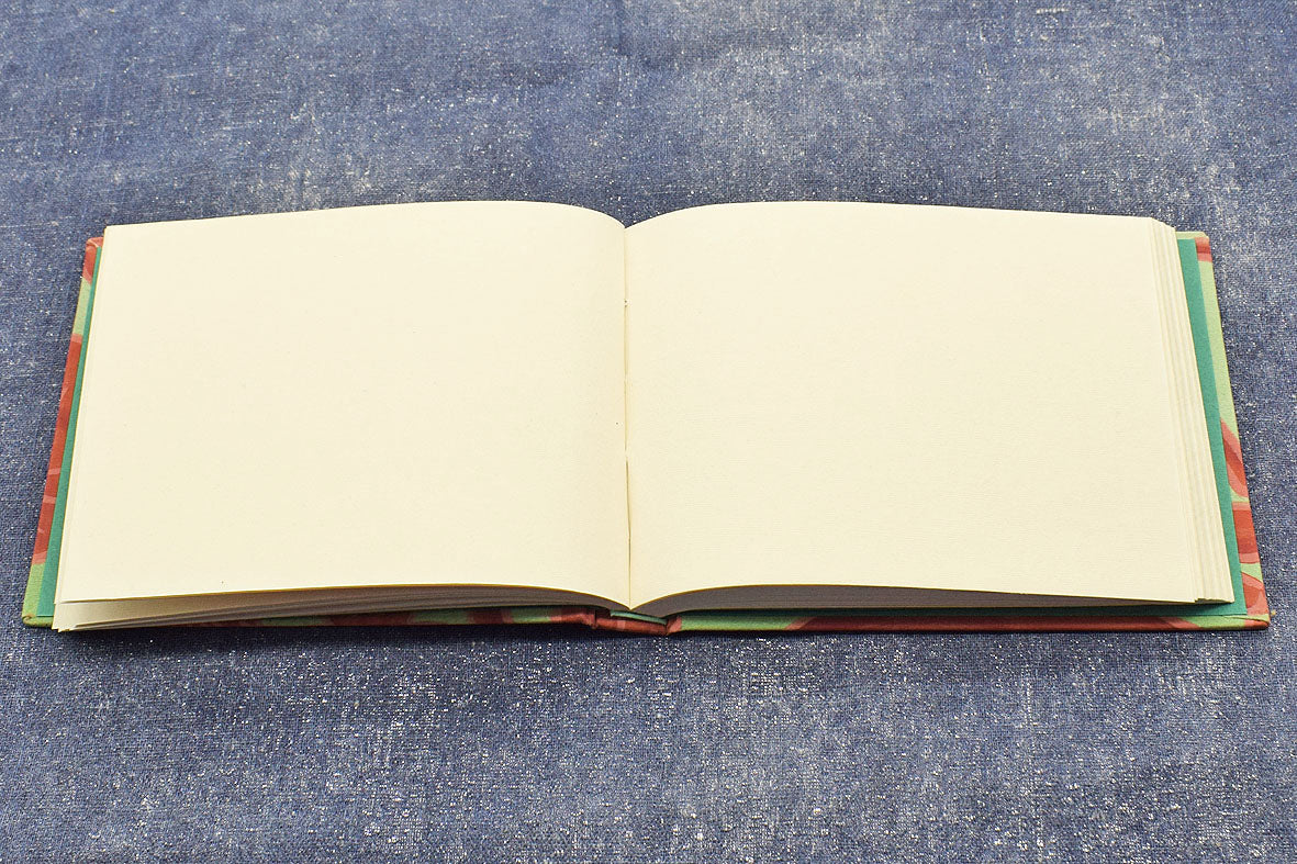 Painted Floral Hardbound Autograph Book