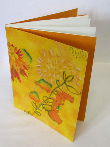 Painted Floral Watercolour Cover Notebook