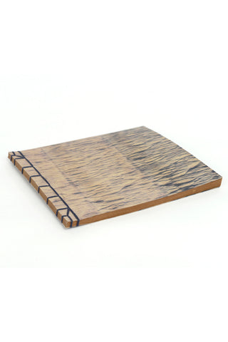 Blue Arashi Shibori Stab Binding Notebook | Rickshaw Recycle