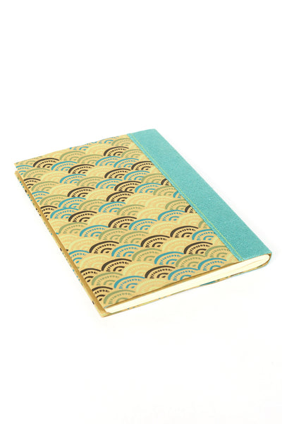 Travel Notebook Seigaiha Print, B5, Blank pages