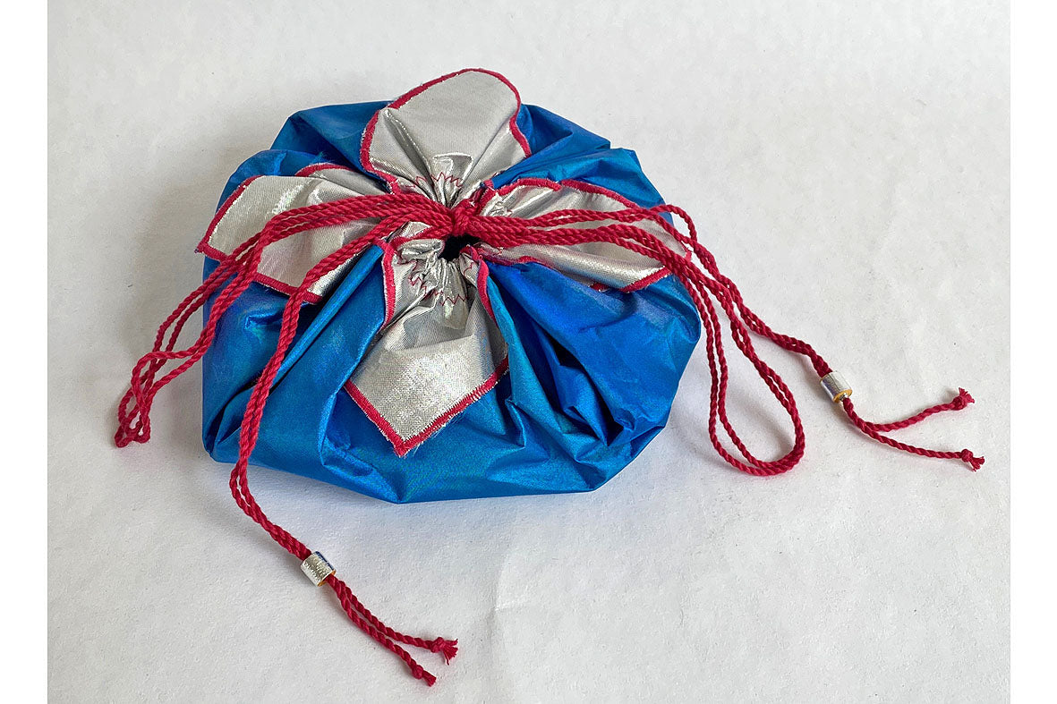 Silk and Gota Fused Drawstring Potli Bags For Gifting Online