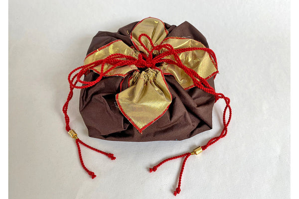 Festive Giving: Silk Drawstring Pouch | Rickshaw Recycle