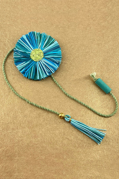 Paper Shred Unicolour Rakhi with Paper Tassels