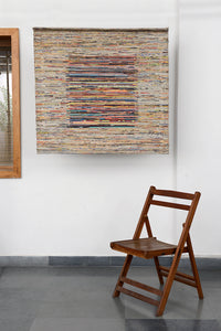 Edition Wall Art, Newspaper Surface & Coloured Canvas Centre, 41x41