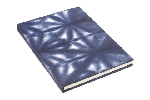 Shibori Hexagonal pattern Full bound book, A5, Assorted ruling pages