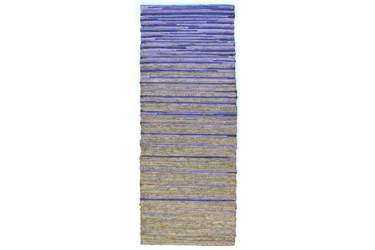 Ombre Paper Strips weave wall hanging