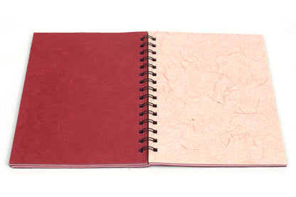 Chattai Textured Wiro Notebook, A5, Assorted Tonal Blank pages