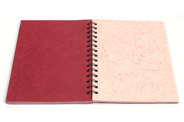 Chattai Textured Wiro Notebook, A5, Assorted Blank pages