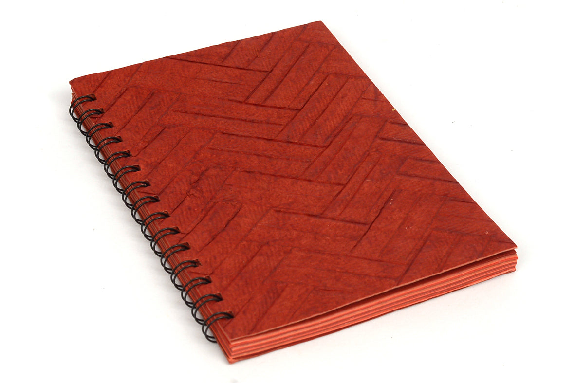 Chattai Textured A5 Red Wiro Blank Page Notebook Online