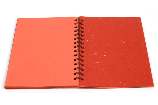 Chattai Textured A5 Red Wiro Blank Page Notebook Online