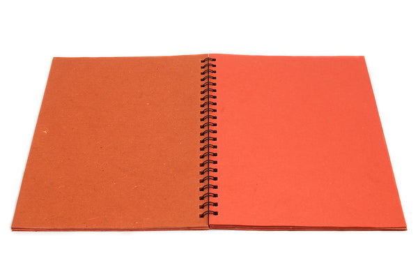 Chattai Textured A4 Red Wiro Blank Page Notebook Online