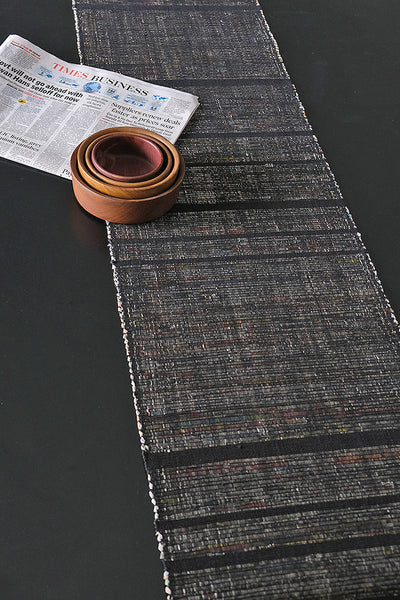 Newspaper Weave Cotton Table Runner Online