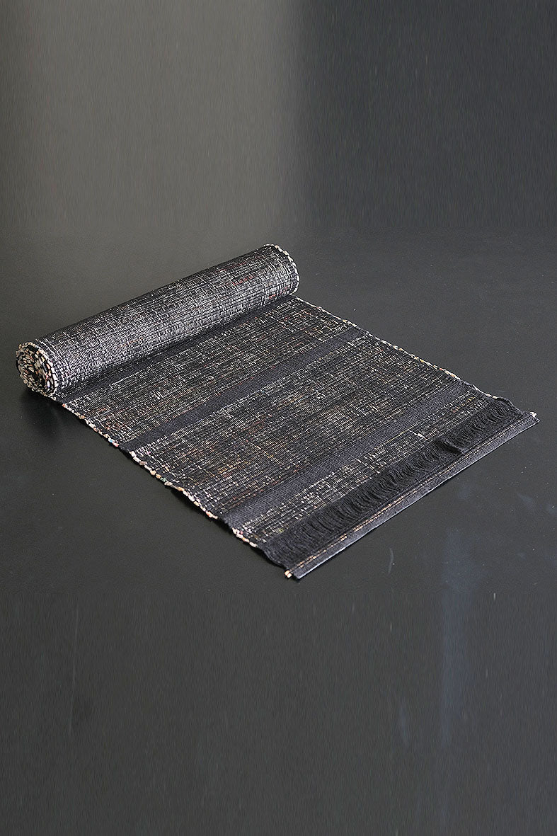 Newspaper Weave Cotton Table Runner Online